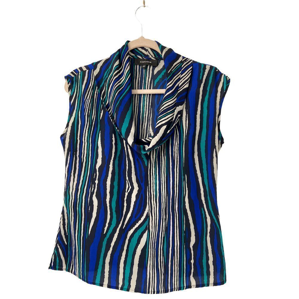 Joneswear‎ Colorblock Cowl Neck Sleeveless Top Size 4